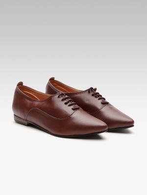 brown lace-up casual shoes - 16002554 - Standard Image - 2