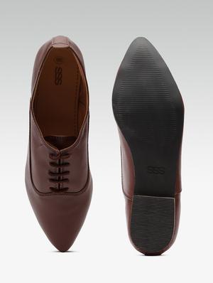 brown lace-up casual shoes - 16002554 - Standard Image - 5