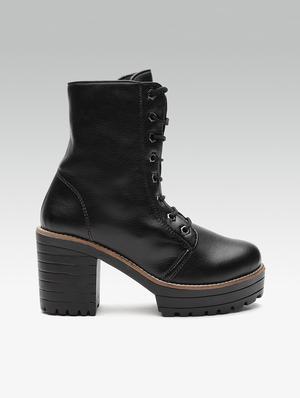 black ankle lace up boots - 16002711 - Standard Image - 2