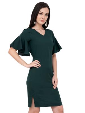 ruffle sleeved sheath dress - 16002871 - Standard Image - 2