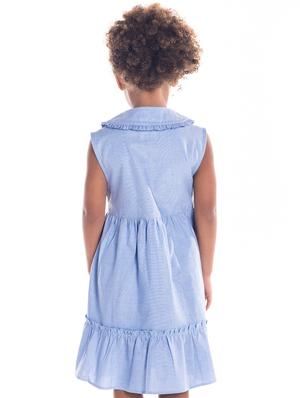 blue cotton frock - 16003723 - Standard Image - 2