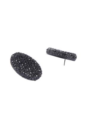 black metal studs earring - 16003876 - Standard Image - 2