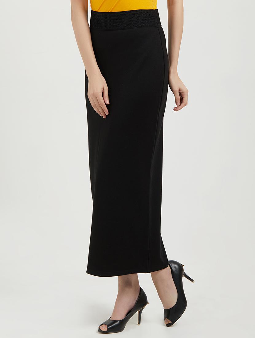 back slit pencil skirt - 16005562 - Zoom Image - 2
