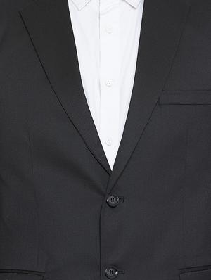 black polyester formal blazer - 16005926 - Standard Image - 5