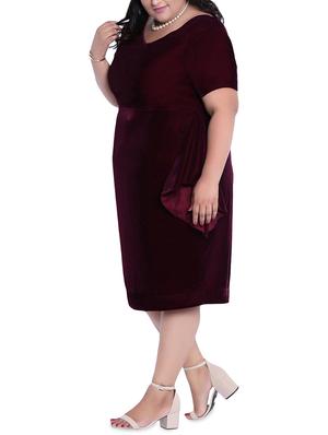 ruffle detail plus bodycon dress - 16006740 - Standard Image - 2