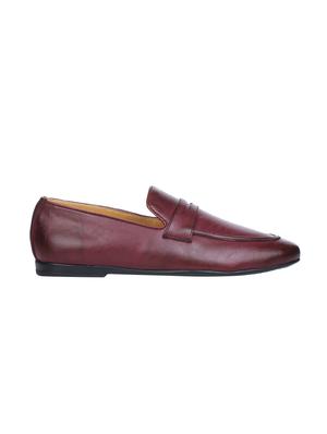 red Leather formal slip ons - 16007863 - Standard Image - 2