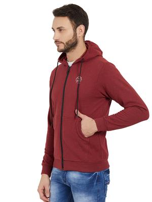 maroon solid sweatshirt - 16008024 - Standard Image - 2