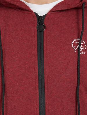 maroon solid sweatshirt - 16008024 - Standard Image - 5