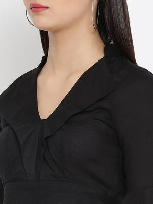 bell sleeved crop top - 16008337 - Standard Image - 5
