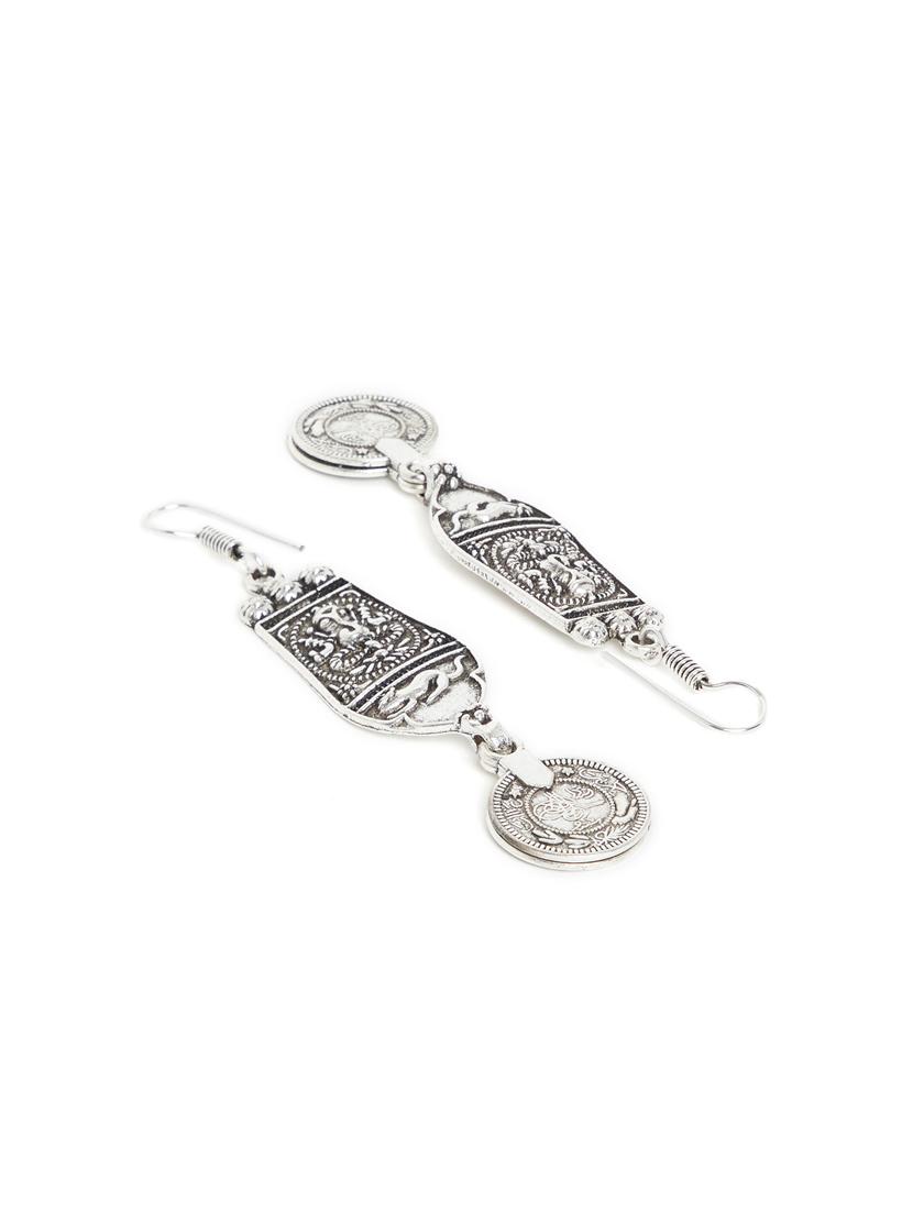 silver drop earring - 16009664 - Zoom Image - 2