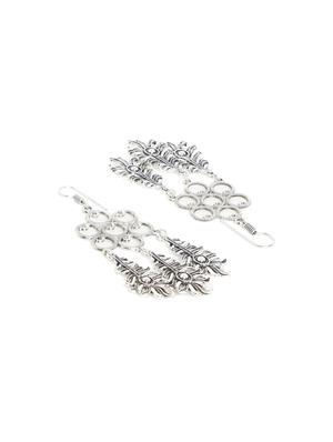 silver drop earring - 16009667 - Standard Image - 2