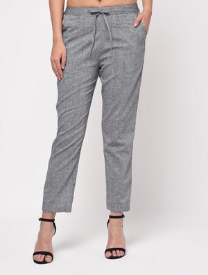 side striped drawstring trouser - 16009766 - Standard Image - 2