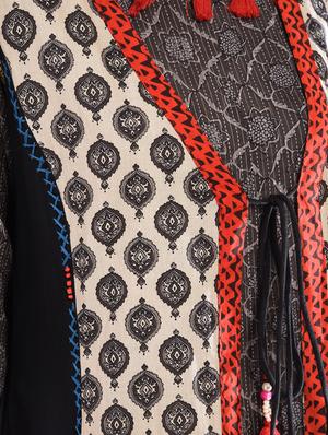 kaantha emroidered kurta with jacket - 16011116 - Standard Image - 5