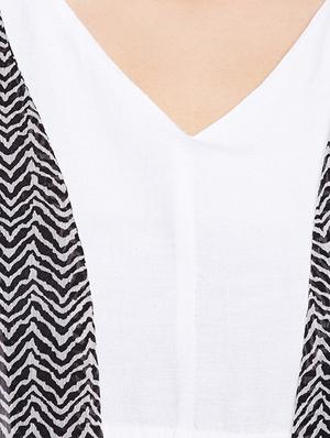 bell sleeved chevron sheer shrug - 16011999 - Standard Image - 5