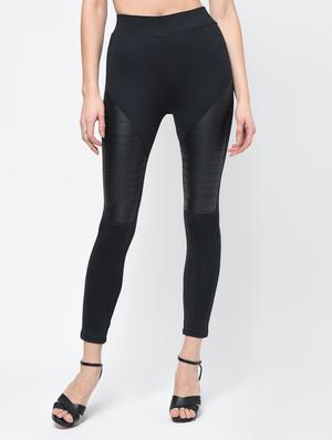 leather patch high rise jegging - 16012394 - Standard Image - 2