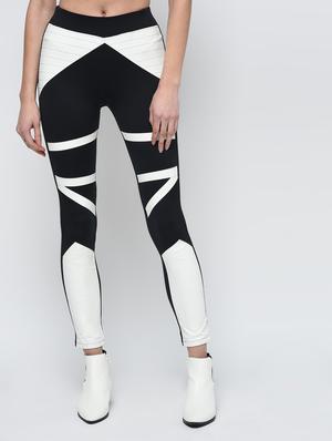 contrast paneled high rise jegging - 16012401 - Standard Image - 2