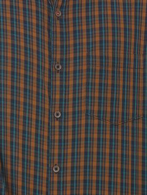 Navy blue printed casual shirt - 16013553 - Standard Image - 5