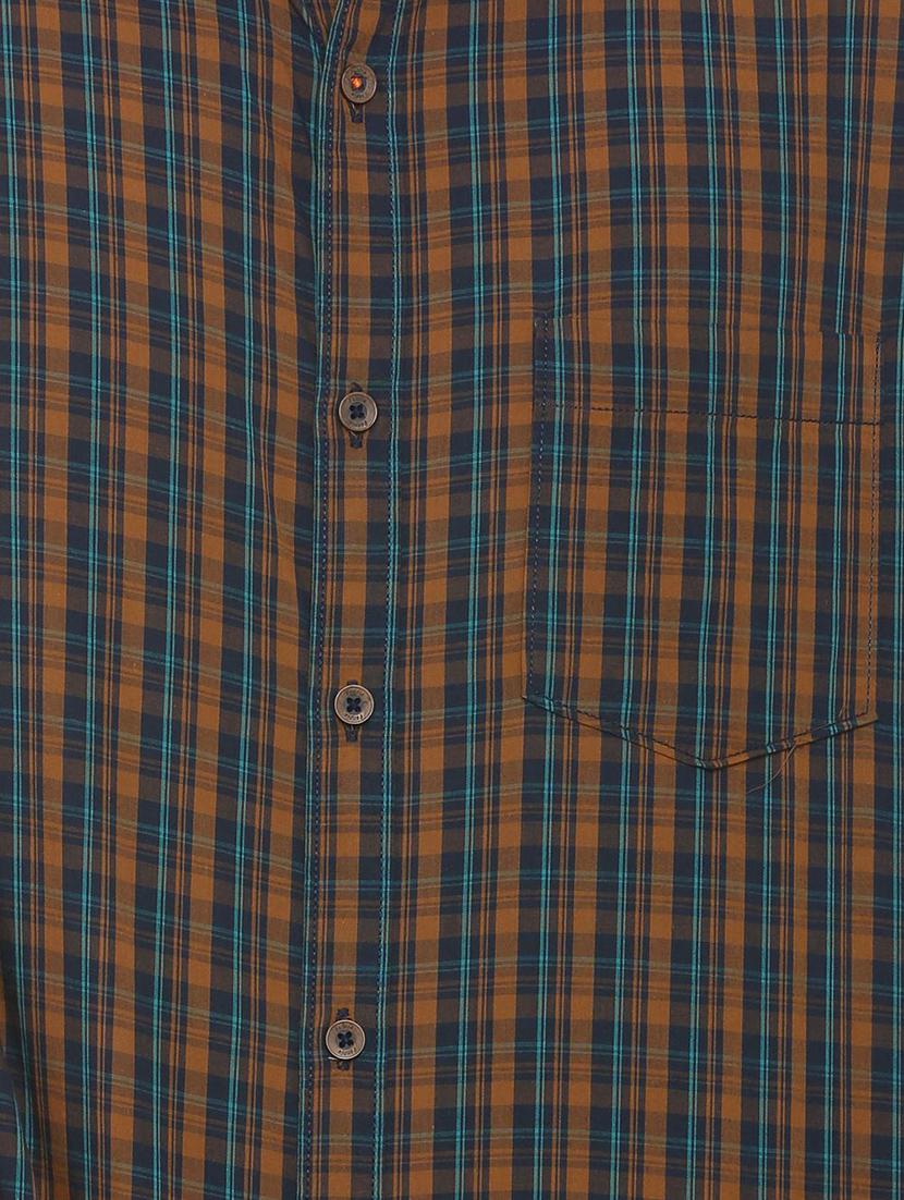 Navy blue printed casual shirt - 16013553 - Zoom Image - 5