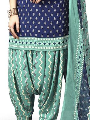 straight printed unstitched suit - 16013765 - Standard Image - 2