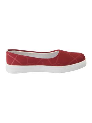 maroon synthetic slip on ballerina - 16015727 - Standard Image - 2