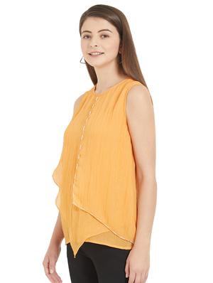 asymmetric embellished top - 16015924 - Standard Image - 2