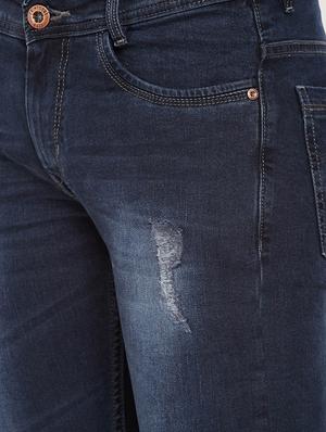 blue cotton ripped jeans - 16015948 - Standard Image - 5