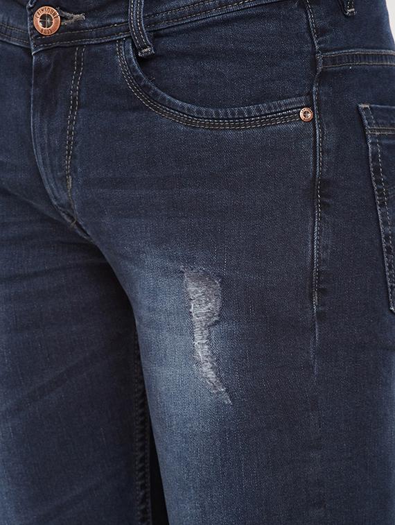 blue cotton ripped jeans - 16015948 - Zoom Image - 5