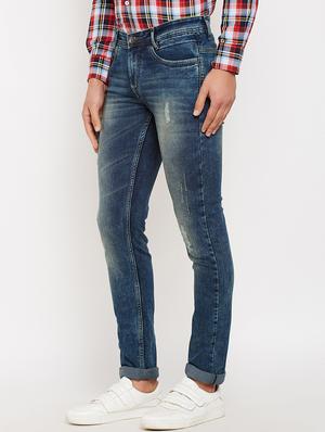 blue cotton ripped jeans - 16015950 - Standard Image - 2