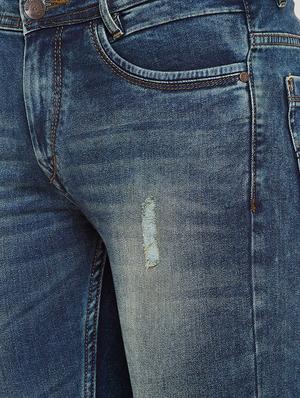blue cotton ripped jeans - 16015950 - Standard Image - 5