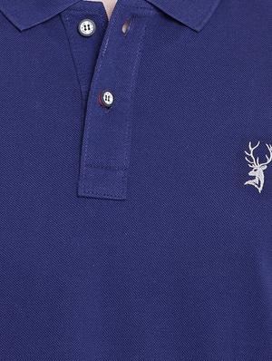 blue solid polo tshirt - 16016562 - Standard Image - 5