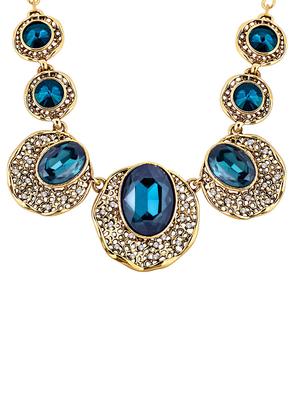 blue brass necklaces and earring - 16016654 - Standard Image - 2