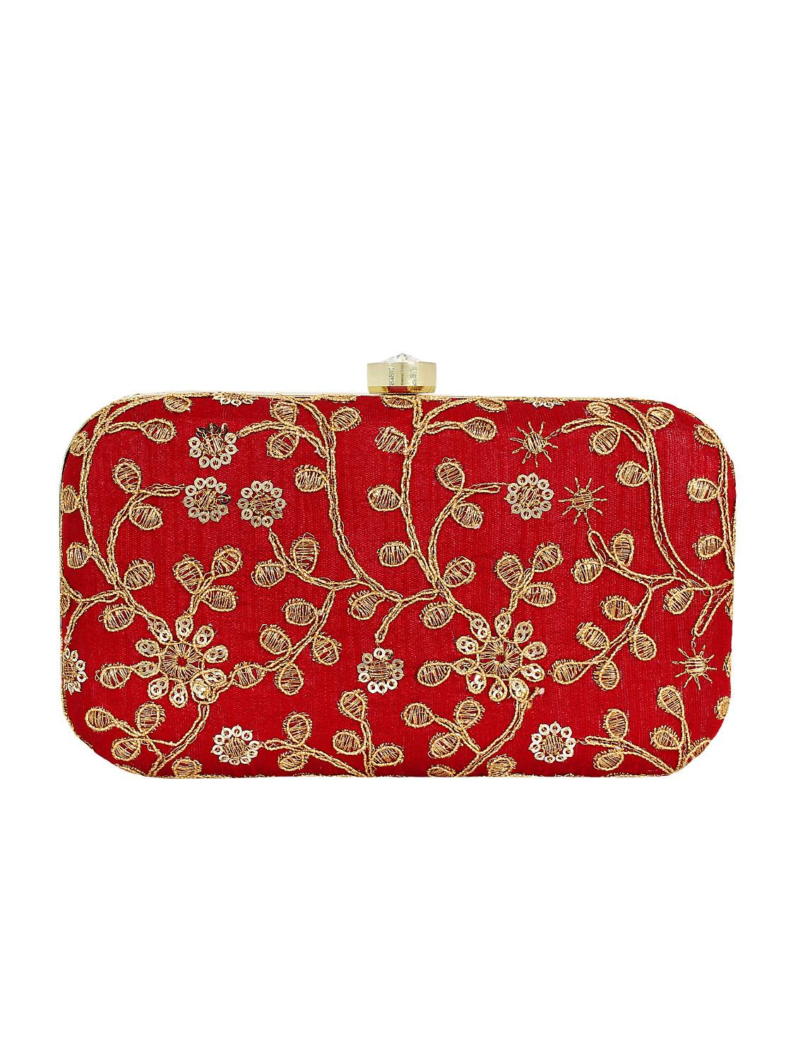 red metal box clutch - 16016817 - Zoom Image - 2