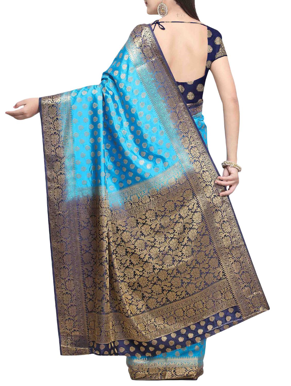zari kanjivaram saree with blouse - 16016958 - Zoom Image - 2