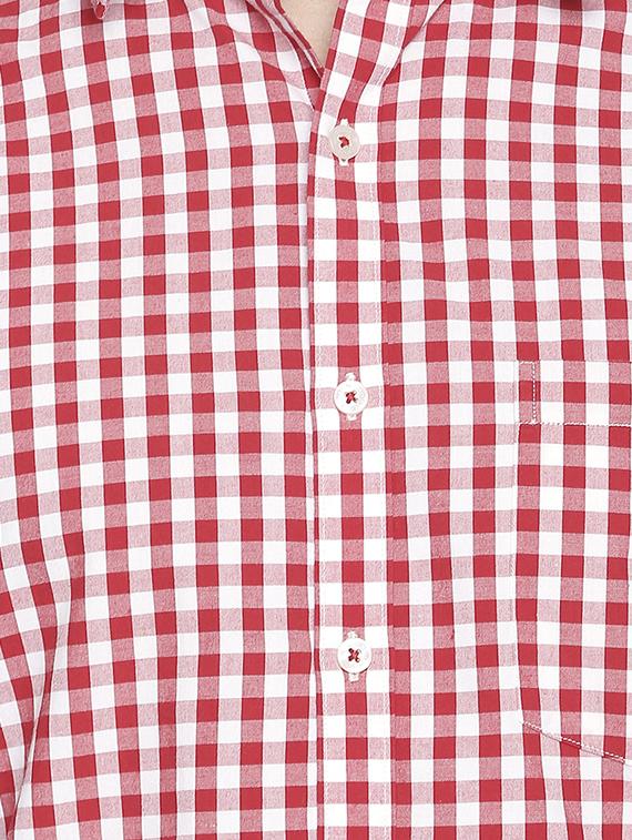red checkered casual shirt - 16021496 - Zoom Image - 5