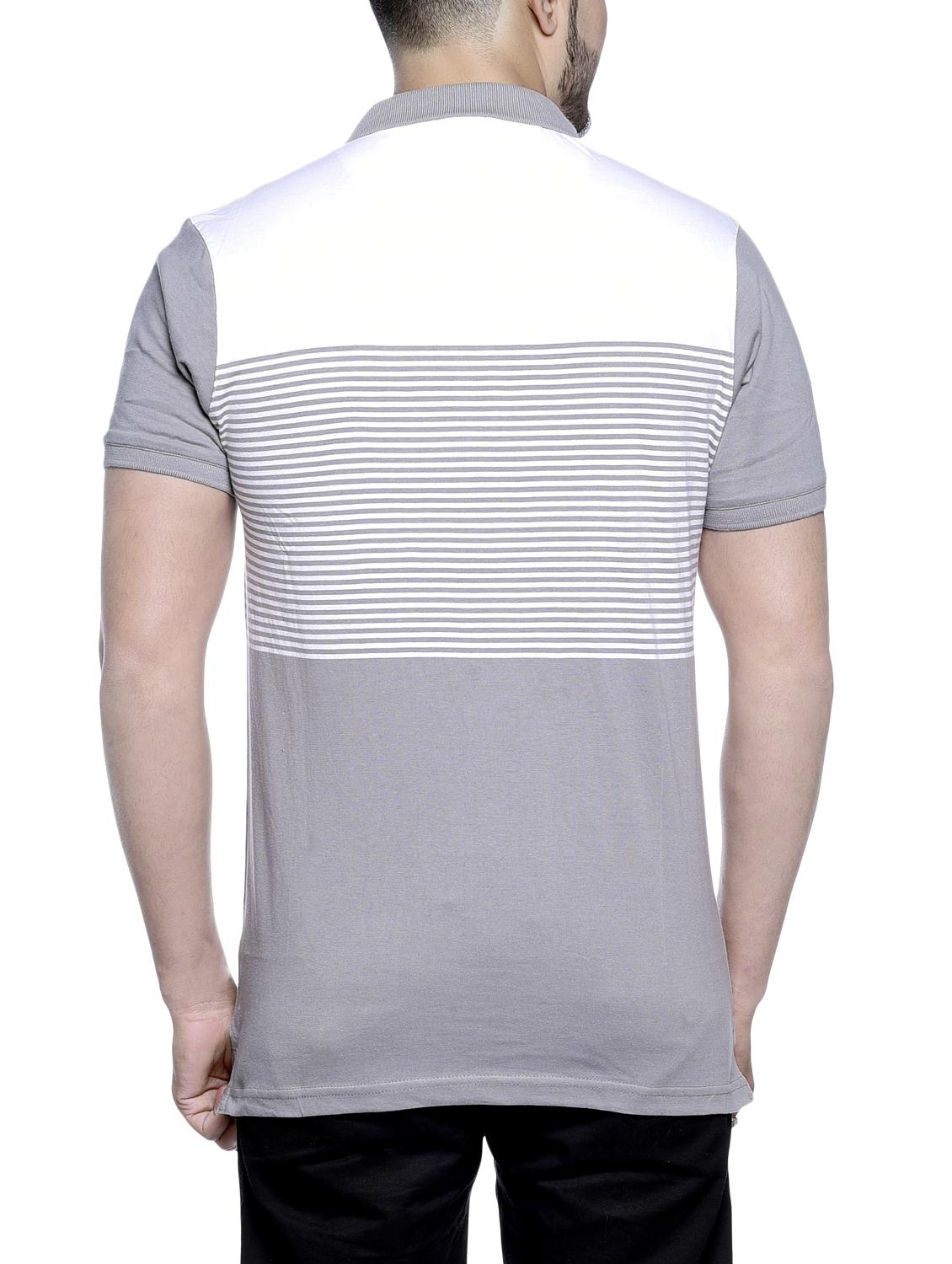 grey striped pocket t-shirt - 16022288 - Zoom Image - 2