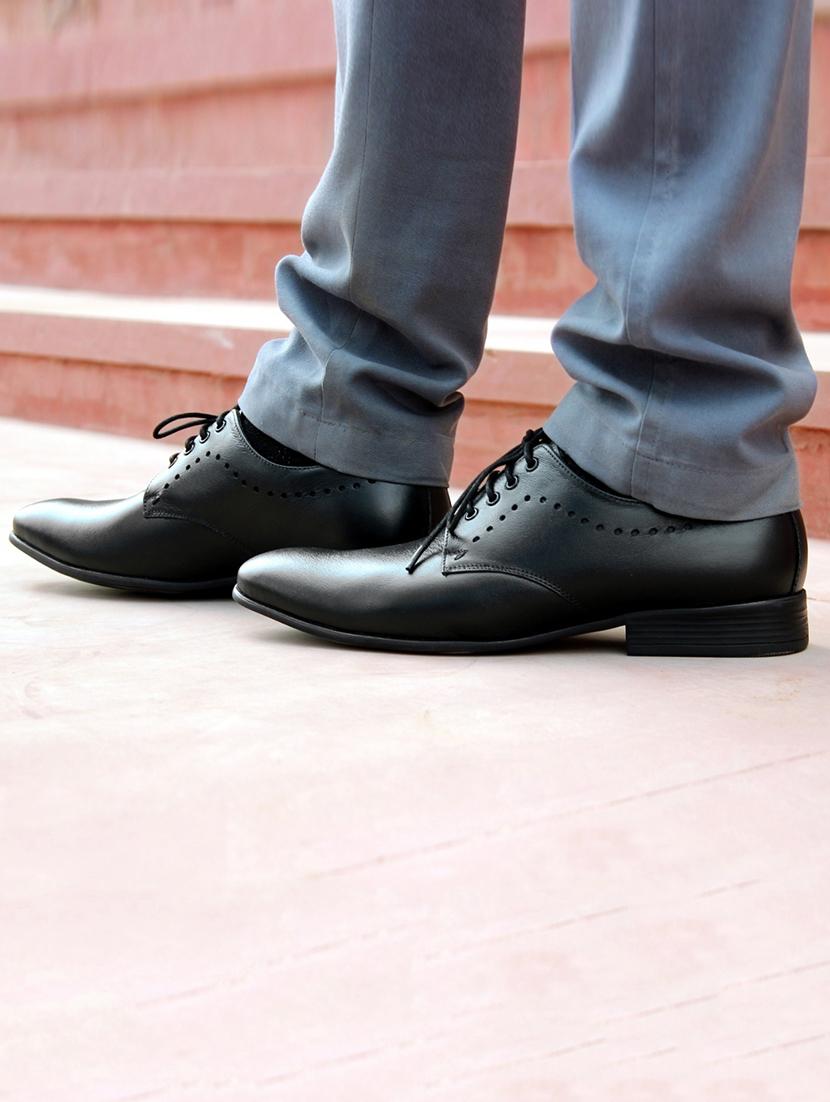black leather lace-up derbys - 16022660 - Zoom Image - 5
