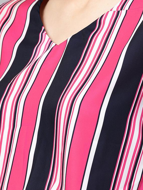striped bell sleeved top - 16024615 - Zoom Image - 5