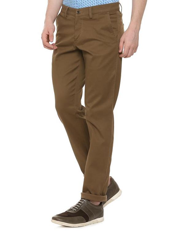 brown cotton chinos - 16025649 - Zoom Image - 2