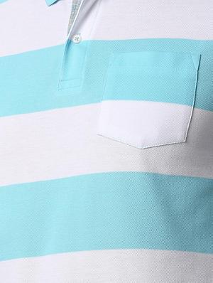 blue striped polo t-shirt - 16025683 - Standard Image - 5