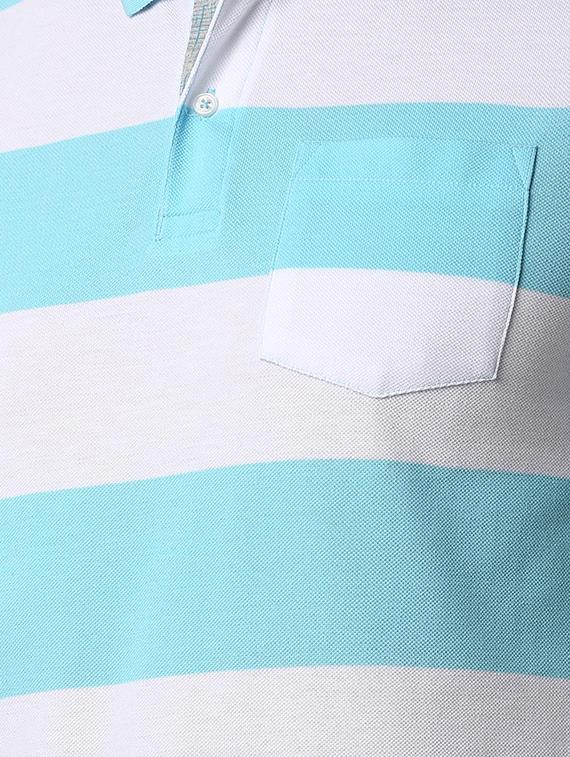 blue striped polo t-shirt - 16025683 - Zoom Image - 5
