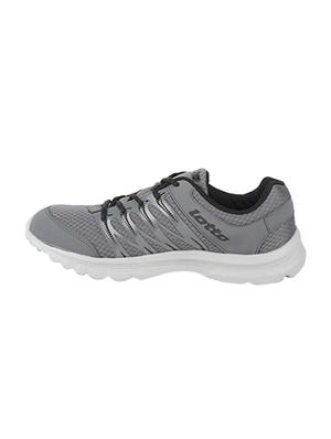 grey fabric lace up sport shoes - 16025760 - Standard Image - 2