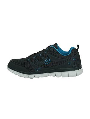 navy blue mesh lace up sport shoes - 16025774 - Standard Image - 2