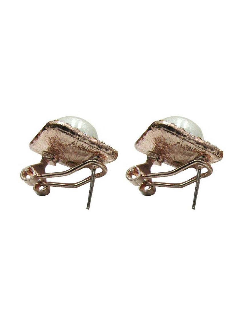 white metal studs earring - 16025900 - Zoom Image - 2