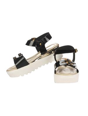 black flat forms sandals - 16026849 - Standard Image - 2