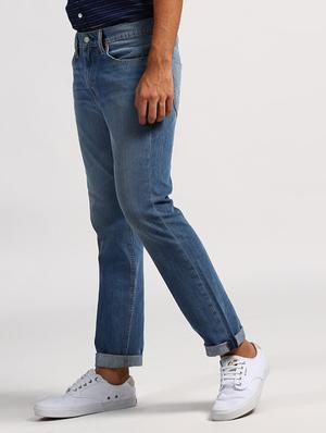 blue light washed jeans - 16027807 - Standard Image - 2