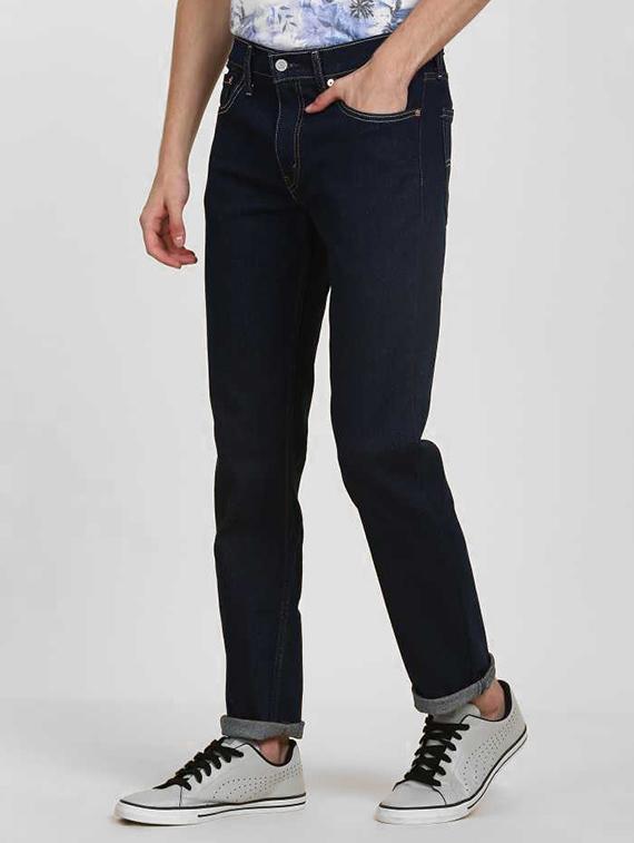 blue cotton plain jeans - 16027815 - Zoom Image - 2