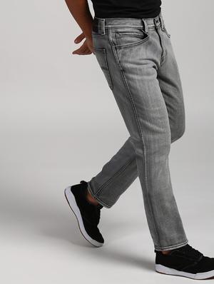 grey light washed jeans - 16027839 - Standard Image - 2