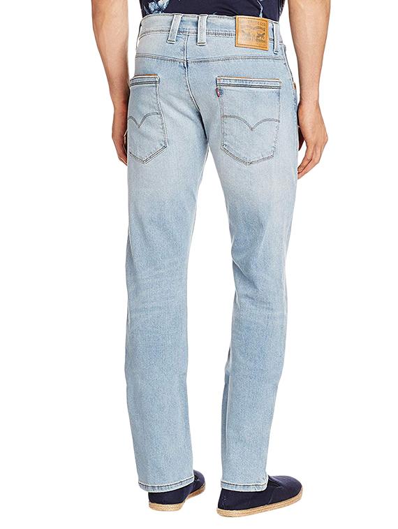 blue cotton light washed jeans - 16027880 - Zoom Image - 2