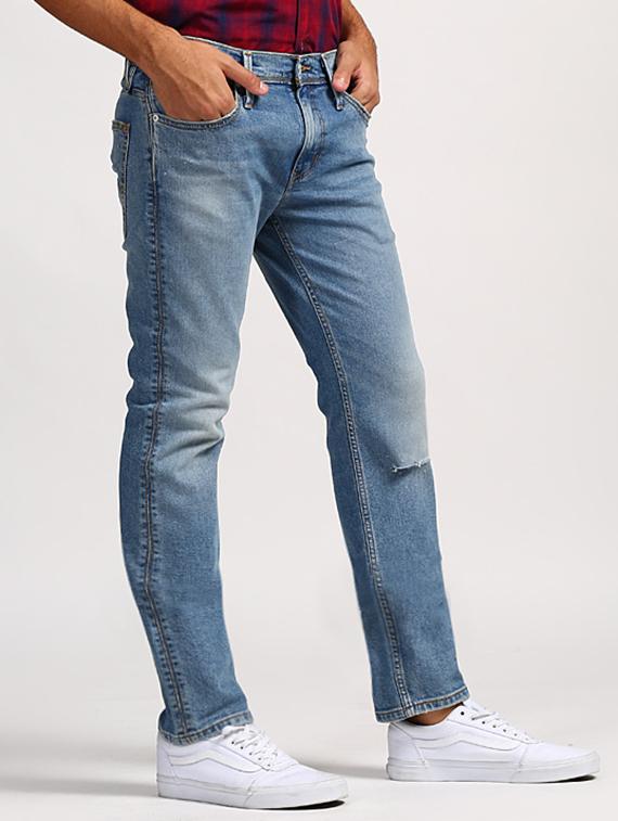 blue light washed jeans - 16027918 - Zoom Image - 2