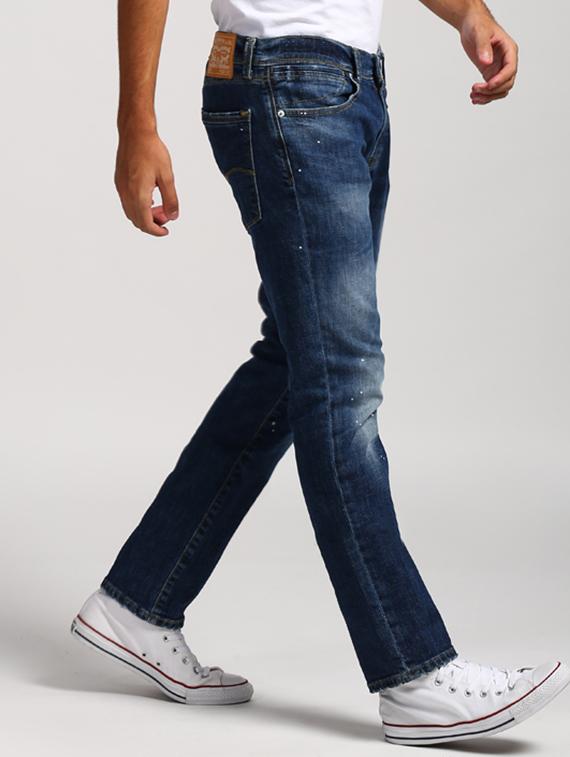 blue heavy washed jeans - 16027924 - Zoom Image - 2